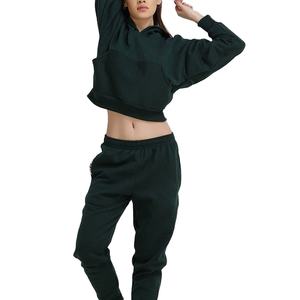 Venta al por mayor Venta caliente Niñas Oversize Zip up Crop Hoodie Acid Washed Blank Cropped Tops Loose Vintage hoodies - Product Image 4