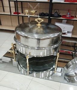 ชุดจานอุ่นอาหารสแตนเลสสำหรับโรงแรมชุดบุฟเฟ่ต์อาหารดีไซน์ราชวงศ์ใหม่ล่าสุดสำหรับโรงแรม - Product Image 3