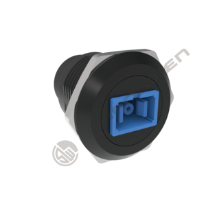 Coupleur de montage sur panneau à fibre <span class=keywords><strong>optique</strong></span> SC réseau monomode noir femelle femelle en alliage de zinc intégré <span class=keywords><strong>adaptateur</strong></span> de montage fixe fileté - Product Image 3