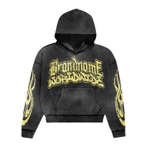 Conjuntos Deportivos de Invierno para Hombre, Talla Grande, Ecológicos, con Logotipo Personalizado, Sudadera Moderna con Corte Acampanado, 100% Algodón - Product Image 6