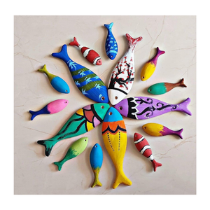 สไตล์เดินทะเลปลาไม้แขวนผนังของตกแต่งสําหรับห้องบ้านราคาถูกขายส่งจํานวนมากราคา - Product Image 1