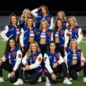 เสื้อครอปแขนเสื้อหนังขนสัตว์100% สำหรับผู้หญิงเสื้อครอปเบสบอลมหาวิทยาลัยเลตเทอร์แมนออกแบบได้ตามต้องการ - Product Image 1