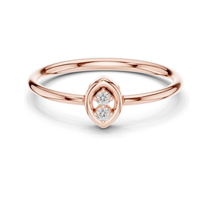 Anillo de Diamante Cultivado en Laboratorio de 0.135 CT para Mujer, Claridad VVS-VS EF, Oro de 18KT, 14KT, 10KT y Plata 925, Oro Rosa, Amarillo y Blanco - Product Image 3