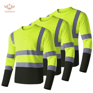 Camisas Hi Vis de calidad superior para hombres, camisas de seguridad camisas de construcción reflectantes de manga larga de alta visibilidad de Bangladesh - Product Image 1