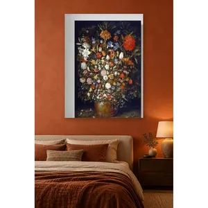 Fida Brueghel Bouquet de fleurs dans un seau en bois, impression sur toile - Product Image 4