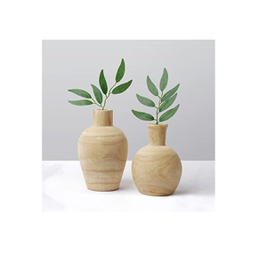 Jarrón de Madera de Alta Calidad, Jarrones de Madera Maciza Decorativos Hechos a Mano, Fabricante, 3 Tamaños Diferentes y con el Mejor Pulido - Product Image 5