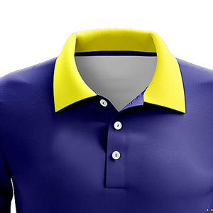Vente en gros de t-shirt polo à séchage rapide pour hommes, avec logo personnalisé, polos imprimés grande taille à motif uni en coton sublimé - Product Image 6