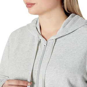 <b>Women's</b> Slim Polyester/Cotton Eco-Friendly Breathable Sports Hoodies Comfortable Oversized Workout <b>Jackets</b> Customized Plus Size - Product Image 3