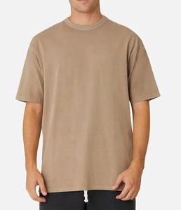 เสื้อยืดโอเวอร์ไซส์ทรงหลวม แขนสั้น ผ้าฝ้ายแท้ ลายเรียบ สำหรับผู้ชายและผู้หญิง รุ่นใหม่ เป็นมิตรต่อสิ่งแวดล้อม - Product Image 1