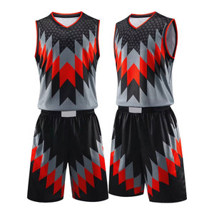 ชุดบาสเก็ตบอลของผู้ชายชุดเสื้อเจอร์ซีย์สั้นทีมฤดูร้อนแห้งเร็วสั่งพิมพ์ลายดิจิตอล - Product Image 1