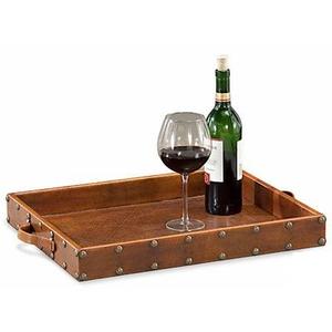 Bandeja de cuero asequible para crear ambientes acogedores en la habitación de invitados o exhibir golosinas navideñas de temporada - Product Image 2