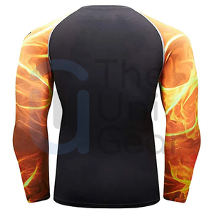 Rash Guard personnalisé de haute qualité pour hommes Gym Fitness Compression T-Shirt avec manches longues Prix bon marché Conception de qualité - Product Image 6