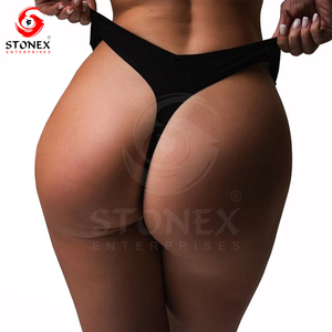 กางเกงในสตรีแบบถักสำหรับผู้หญิงผ้าสแปนเด็กซ์สีพื้นเซ็กซี่ - Product Image 5