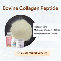Pincredit Vente en gros de poudre de collagène bovin hydrolysé certifiée ISO22000 et HACCP, 1000 Dalton