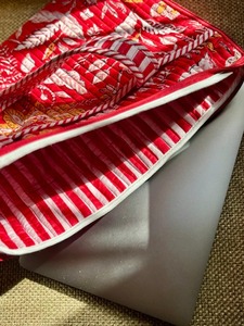 Indian Handmade Modern Durable Lightweight <b>Laptop</b> Bag Quilted Soft Cotton Fabric Business Sling Carry Zip Closure Travel - Product Image 2