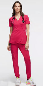 Ensemble d'uniformes de gommage en coton Polyester pour femmes | Ensembles d'uniformes de gommage pour personnel d'infirmière | Logo personnalisé - Product Image 3