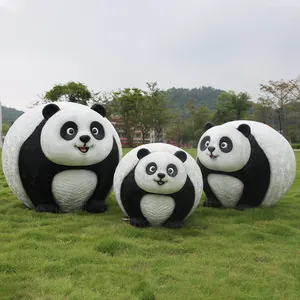 2023 Most Popular Top Quality China Giant Cute Panda Sculpture Garden Ornament