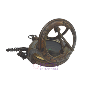 Brújula con estilo antiguo Metal hecho a mano Brújula Bolsillo Latón Reloj de sol Brújula para usos de regalo por exportador indio - Product Image 4
