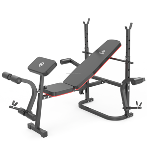 Panca Multifunzionale Pieghevole per Fitness Domestico con Bilanciere e Supporto per Panca Piana, Vendita Online - Product Image 1