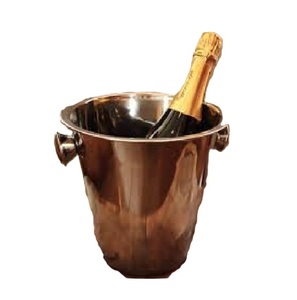 Grand Seau Seau à Glace en Argent Antique avec Poignée Bouteille de Champagne Refroidisseur de Vin avec Logo Personnalisé Bar Baignoire à Vin et Refroidisseur - Product Image 6
