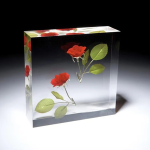 Lampe de nuit époxy océan Lampe décorative époxy artistique de qualité supérieure combinant un design moderne en bois massif et en résine moulée - Product Image 2