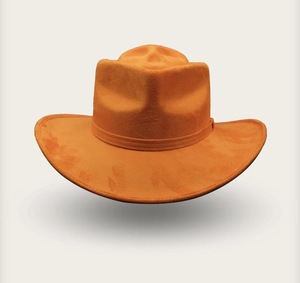 Sombrero Vaquero Artesanal de Gamuza con Diseño de Calavera, Ala Ancha, Estilo Western, Unisex, Varios Colores Disponibles, Cinta de Poliéster, Casual, para Exteriores - Product Image 1