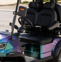 Voiturette de golf électrique UCB-12 efficace 4 places, moteur puissant, véhicule de mobilité de luxe pour la communauté, prix d'achat en gros