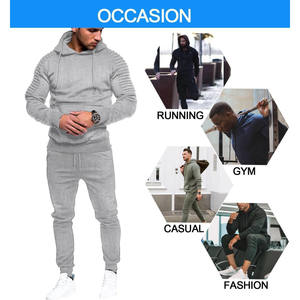 High Quality Hoodie Sweatpants and Jogger <b>Sets</b> Unisex Tracksuits Custom Distressed <b>Embroidery</b> 2 Piece <b>Set</b> - Product Image 2