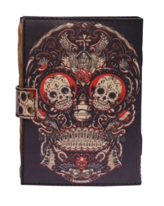 Carnet de notes et carnet de croquis en papier Vintage au Design Vintage, fait à la main, crâne du jour des morts, 120 - Product Image 2