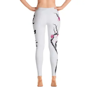 High Waisted Solid <b>Yoga</b> <b>Leggings</b> Full Length Seamless Elastic Waist Women's Spandex/Polyester Breathable Eco-Friendly - Product Image 2