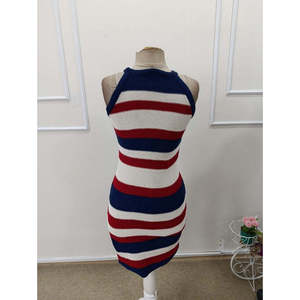Vestido Mini de Punto Multicolor con Hombros Descubiertos para Mujer, Marca Jane's, Ropa Casual Elegante para Damas Modernas - Product Image 5