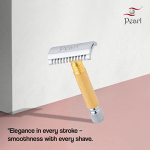 Rasoir de sécurité pour hommes avec lame en acier inoxydable - Product Image 1