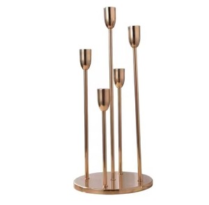 Bougeoir en métal moderne de haute qualité support fait main durable pour la décoration intérieure fête de mariage et affichage de Table - Product Image 2