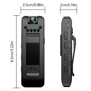 กล้องบันทึกวิดีโอแบบสวมใส่ตัว ความละเอียด 1080P Full HD พร้อมเลนส์หมุนได้ 180 องศา สำหรับการรักษาความปลอดภัย - Product Image 3