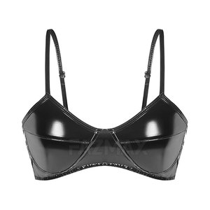 บราหนังสำหรับผู้หญิงน้ำหนักเบา, บราหนังสำหรับผู้หญิงบราหนังย้อมล้วนขนาดพลัสไซส์ - Product Image 1