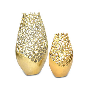 Jarrones de flores de Metal para decoración de Hotel, maceta para decoración de casa o granja, jarrones de flores de Metal de diseño lujoso, fábrica India Original - Product Image 1