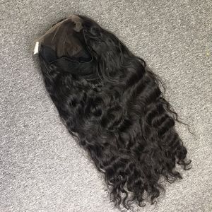 Perruque longue en cheveux humains vierges de 24 pouces pour femmes, couleur naturelle avec dentelle frontale HD 13x4, cheveux vierges doux et soyeux - Product Image 4