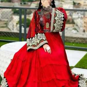 Afghan Kuchi Tribal Women Dresses 100% High Quality <b>Fabric</b> Women's Wedding Bridal Dress Lace Decoration Afghani Women's Clothing - Product Image 4