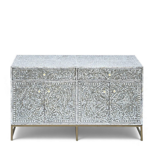 Mueble de Nácar de Lujo, Hecho a Mano con Incrustaciones de Concha, Almacenamiento para Decoración de Interiores - Product Image 2