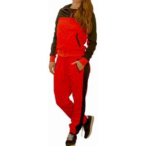RTS Seller Ensemble de pantalons de jogging à capuche zippés à motif contrasté pour femmes Vêtements de sport légers Survêtement athlétique - Product Image 6