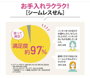 Botella de acero inoxidable sin costuras Zojirushi Sen - Product Image 5