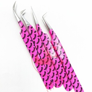 Pinzas para pestañas de acero inoxidable de alta calidad, juego de pinzas para pestañas sostenibles - Product Image 6