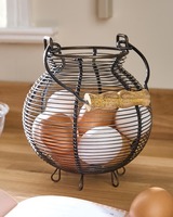 Panier à œufs multifonctionnel en fil de fer vintage, grand format, écologique, très vendu