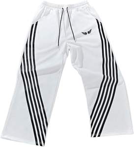 กางเกงวอร์มผู้ชายแบบมีแถบข้าง กางเกงจ็อกเกอร์ผู้ชาย เอวสองชั้น แฟชั่นสตรีท กางเกงวอร์มทรงหลวม - Product Image 1