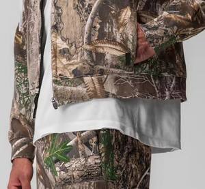 Personalizado de alta calidad 100% Jersey de algodón de gran tamaño de peso pesado grueso Boxy recortado hombres Camo Zip up Hoodie's Cotton Zip up Hoodie's - Product Image 4