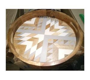 Bandeja de madera para servir desayuno de estilo japonés, bandeja clásica de madera y resina para servir comida, restaurante, suministros de Hotel, bandeja para servir té - Product Image 6