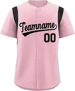 Maillots de Baseball de qualité supérieure blanc jaune et noir boutons maillots de Softball unisexe à la mode plein bouton Baseball t-shirts - Product Image 5