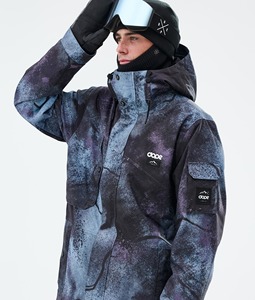 Veste extérieure fonctionnelle veste de snowboard pour hommes coupe-vent imperméable veste de snowboard pour hommes violet jungle - Product Image 2