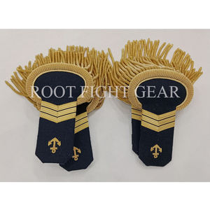 Épaulettes de luxe brodées sur mesure en dentelle avec fermeture auto-agrippante pour uniforme extérieur, service OEM, couleur personnalisée, haute qualité - Product Image 6