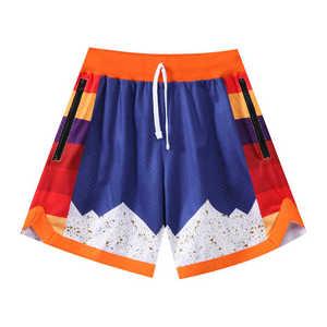Women's Lightweight High-Waist Sports <b>Shorts</b> Stylish Breathable with Pattern <b>Decoration</b> - Product Image 6
